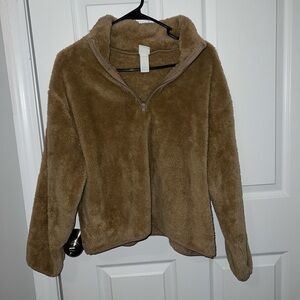 Small tan soft fur sweater